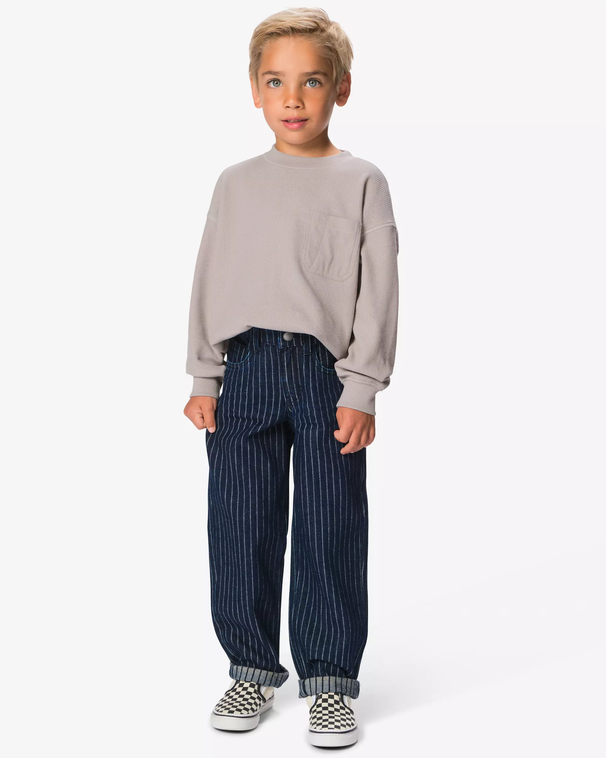 jean enfant coupe classique rayures