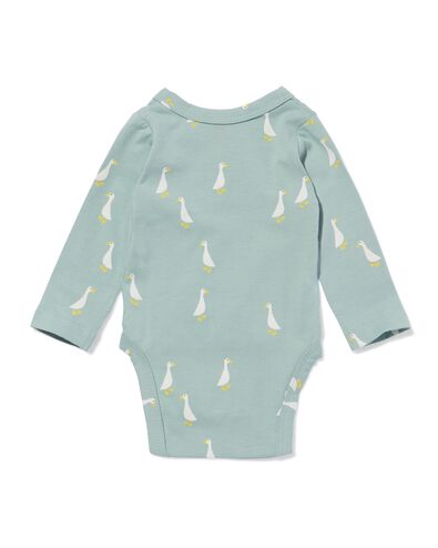 body crois&eacute; &eacute;volutif b&eacute;b&eacute; jersey oies bleu clair bleu clair - 33461720LIGHTBLUE - HEMA
