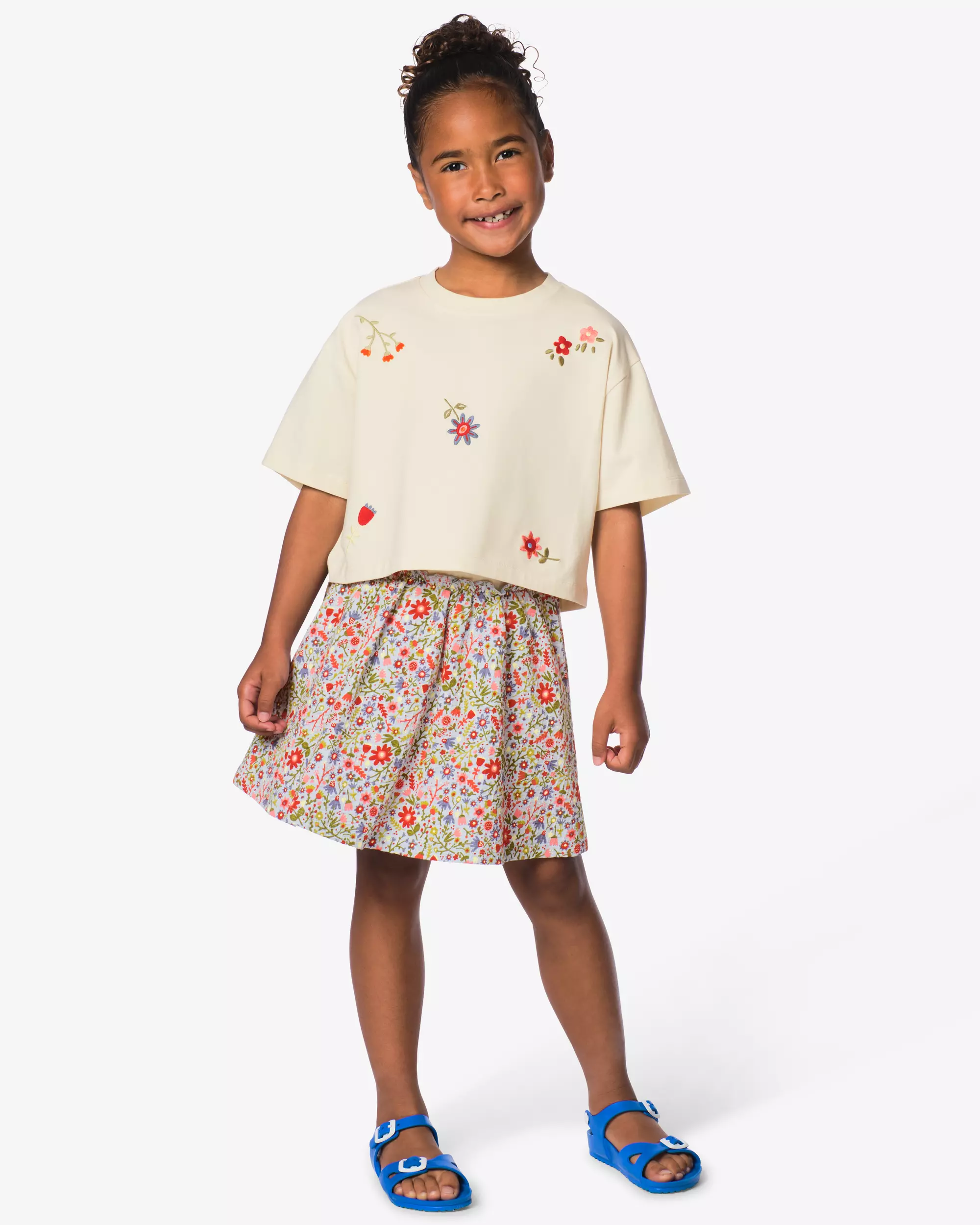 kinderkledingset bloemen