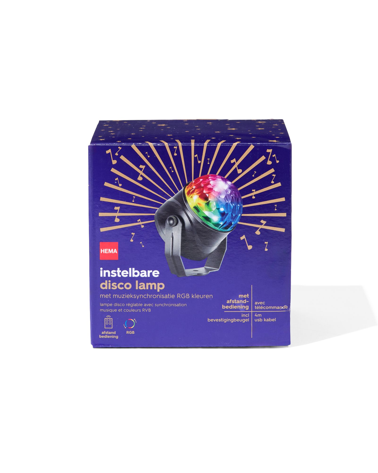 verstellbare Discolampe mit Musiksynchronisation - 39600086 - HEMA
