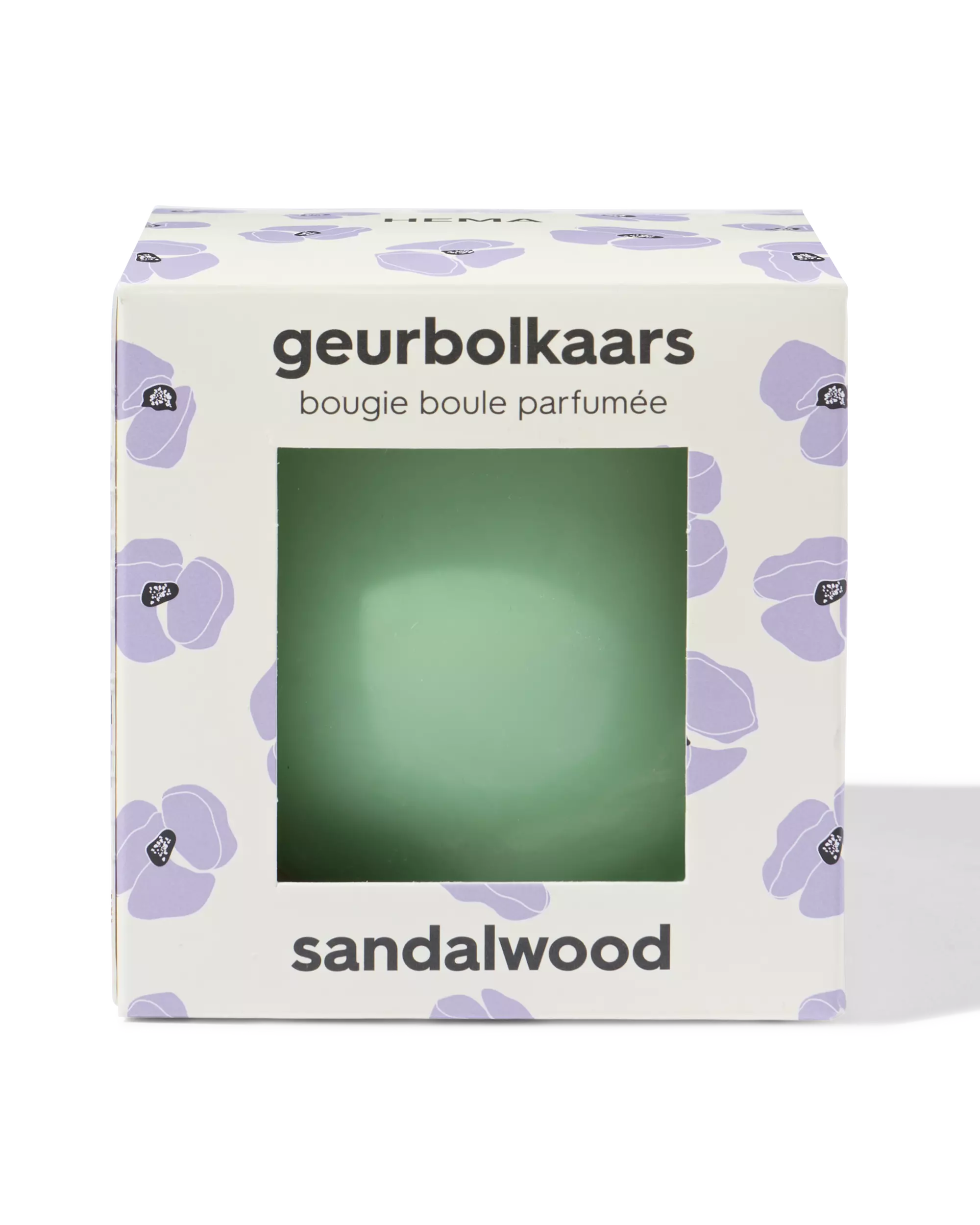 bougie boule parfumée ⌀10 cm bois de santal