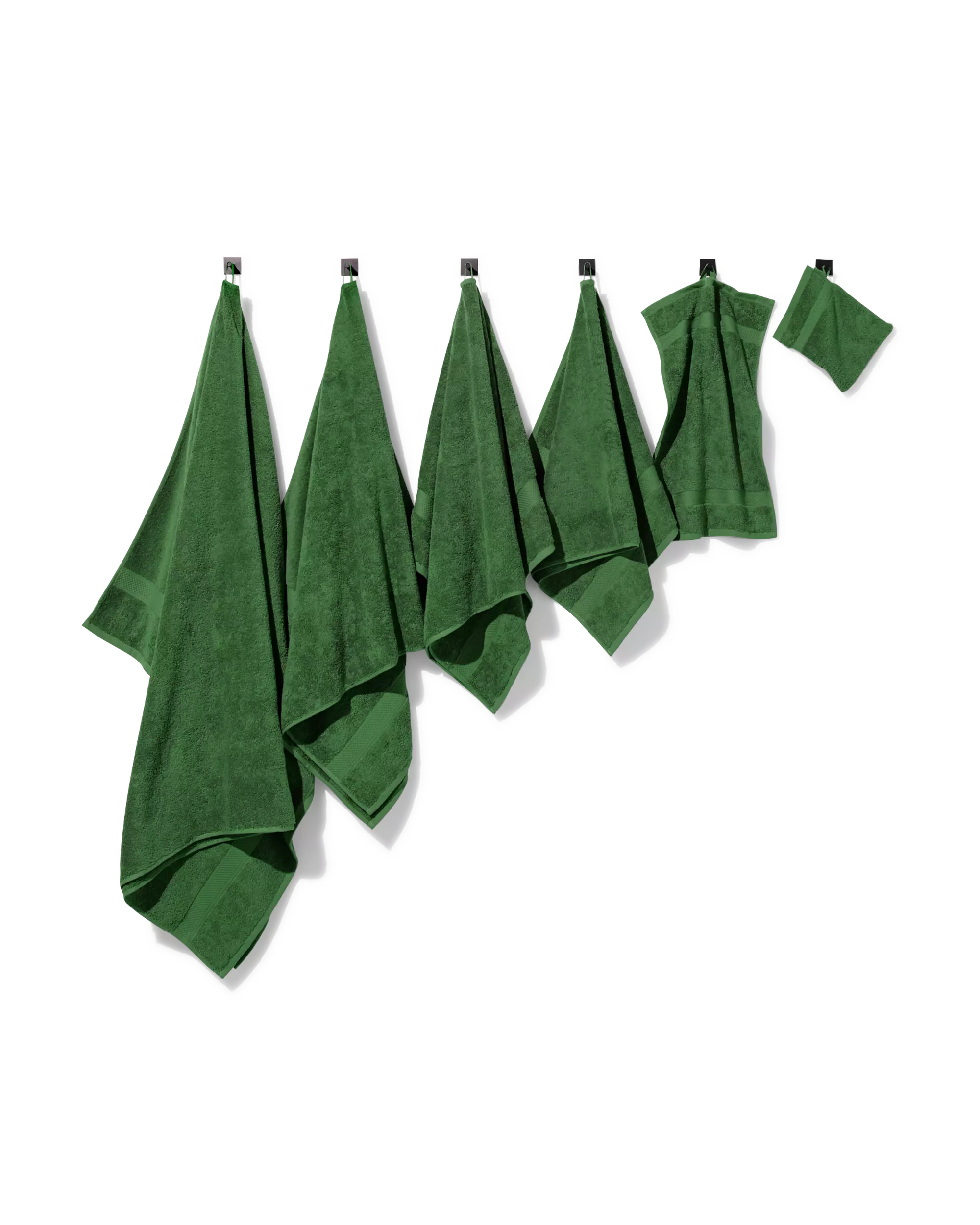 washandje 16x21cm zware kwaliteit bosgroen
