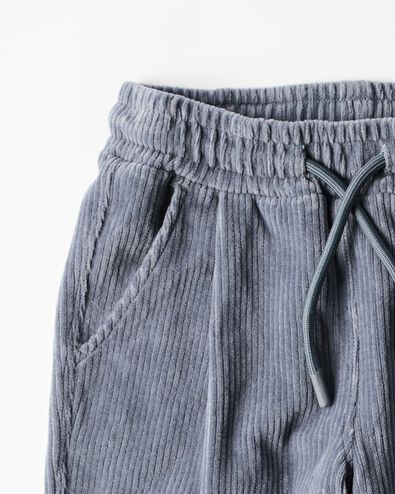 kinderbroek regular fit corduroy blauw blauw - 30727129BLUE - HEMA
