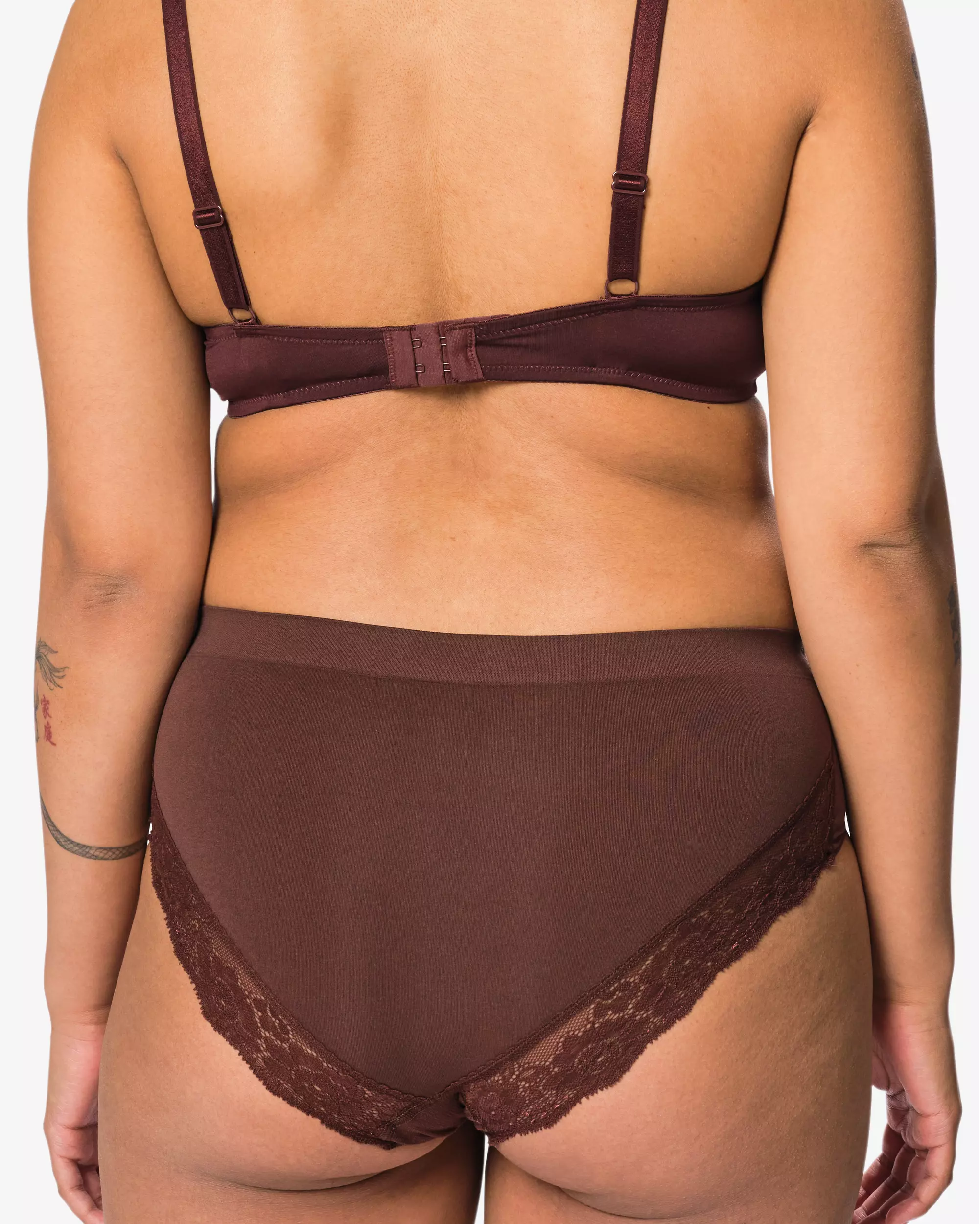 culotte hipster femme sans coutures microfibre avec dentelle
