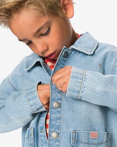 kinder spijkerjas blauw blauw - 30721504BLUE - HEMA