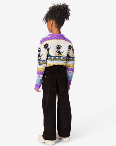 pantalon enfant coupe classique c&ocirc;tel&eacute; chocolat chocolat - 30886117CHOCOLATEBROWN - HEMA