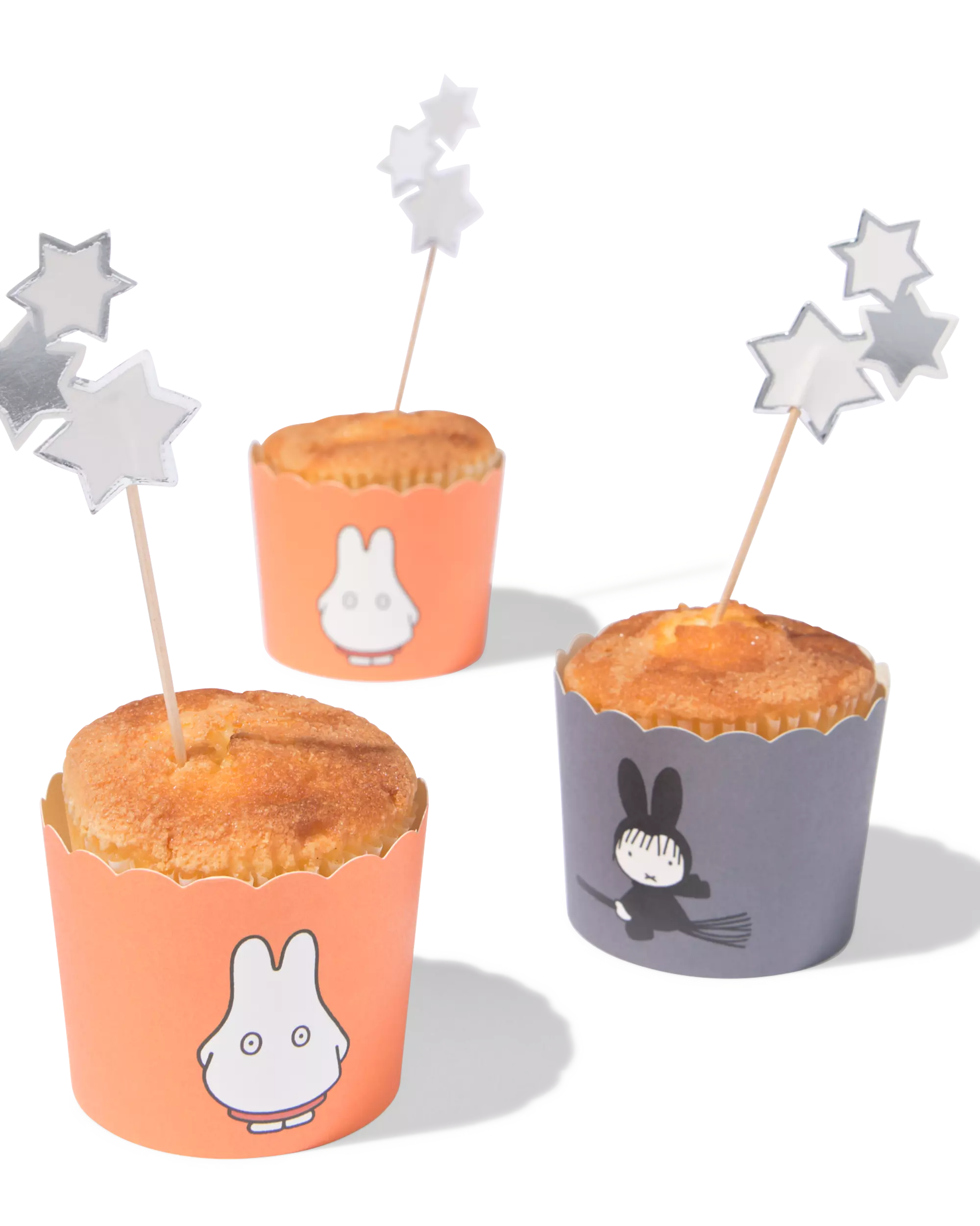 moules à muffins et pics miffy 6,5 x 5 cm papier Halloween