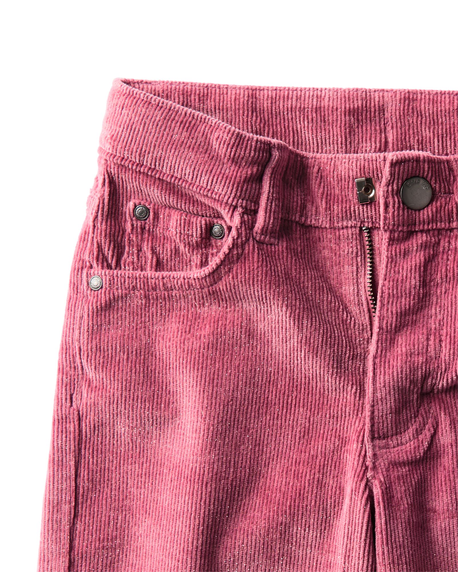kinderbroek wide fit corduroy oudroze oudroze - 30895117OLDPINK - HEMA
