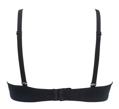 voorgevormde bh zonder beugel recycled/micro zwart zwart - 21880480BLACK - HEMA