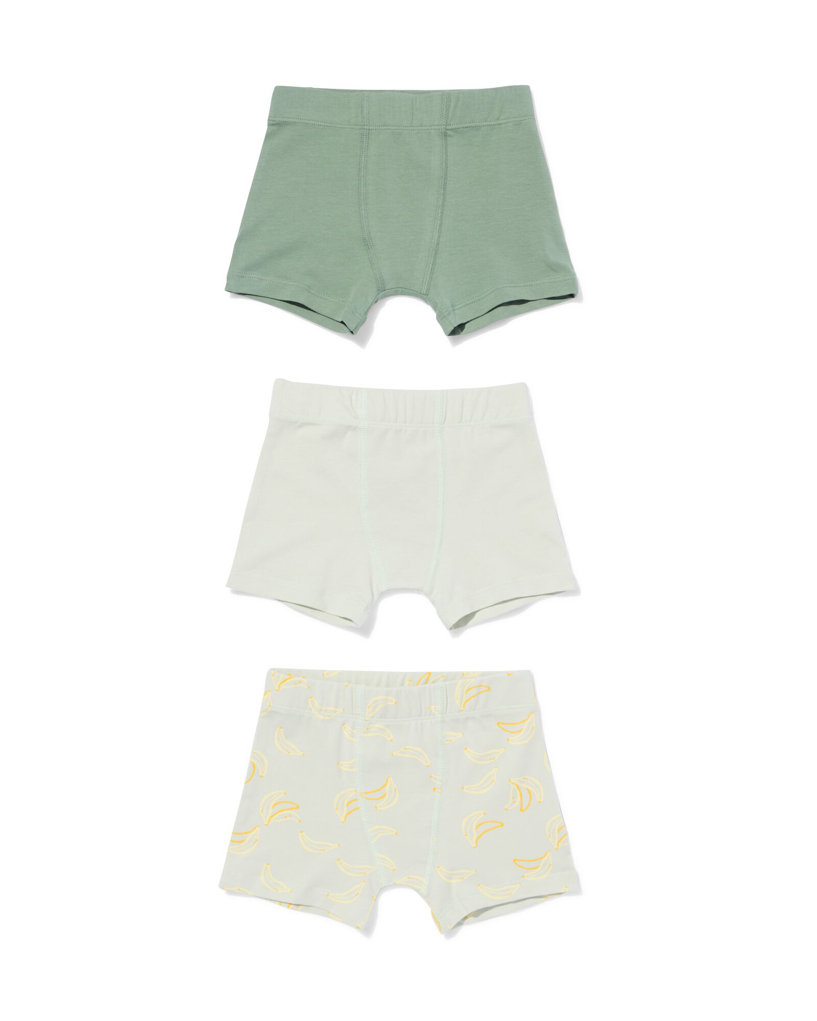 Kinder-Boxershorts Bananen &ndash; 3 St&uuml;ck gr&uuml;n gr&uuml;n - 19203560GREEN - HEMA