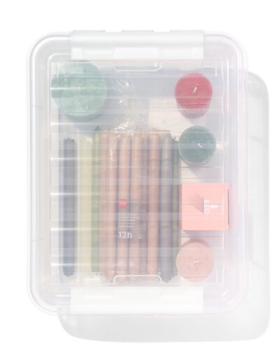 bo&icirc;te de rangement 21L London transparent 50x39x18 - 39822005 - HEMA