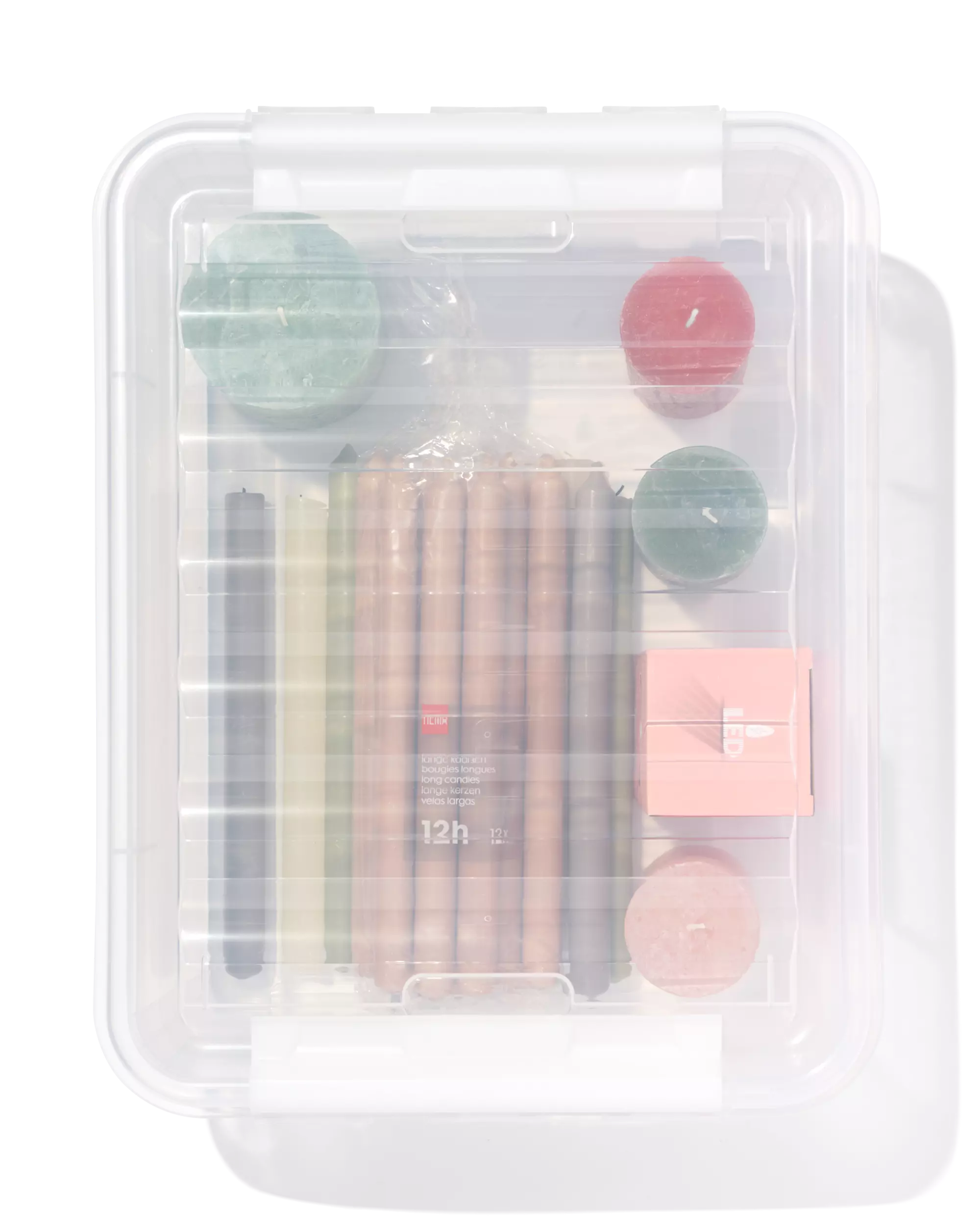 opbergbox 21L London transparant 50x39x18