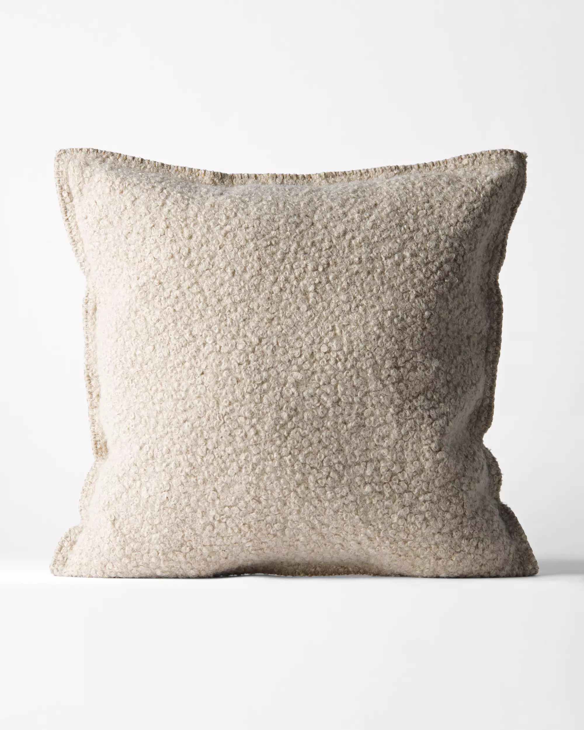 housse de coussin 50 x 50 boucle taupe