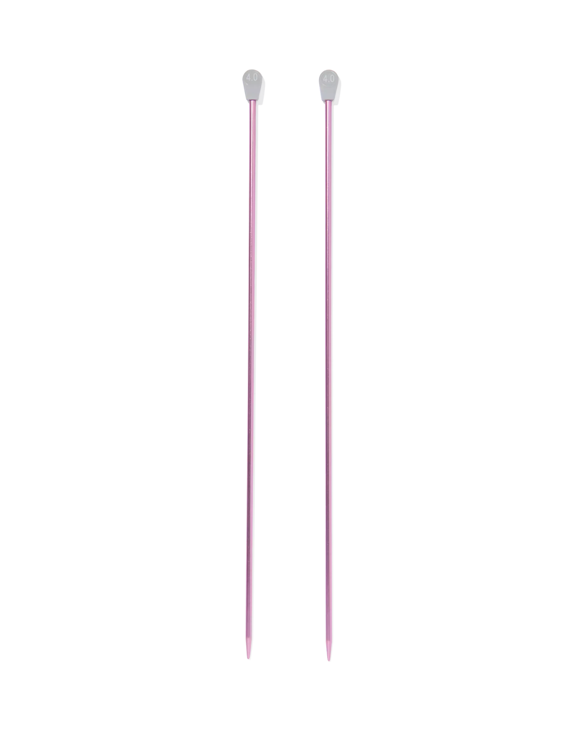 2 aiguilles à tricoter 4mm