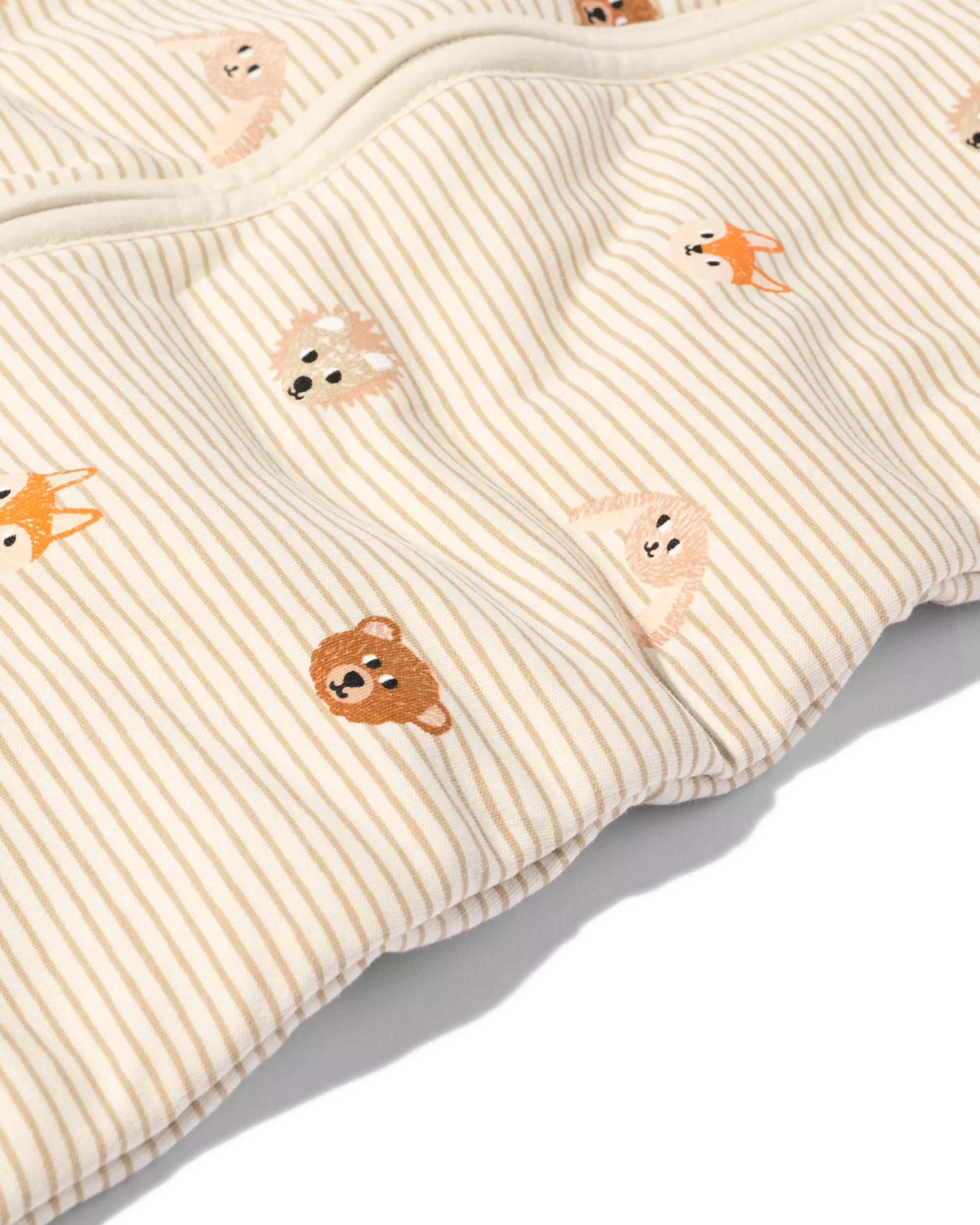 babyslaapzak met afneembare mouwen katoen 3tog dieren