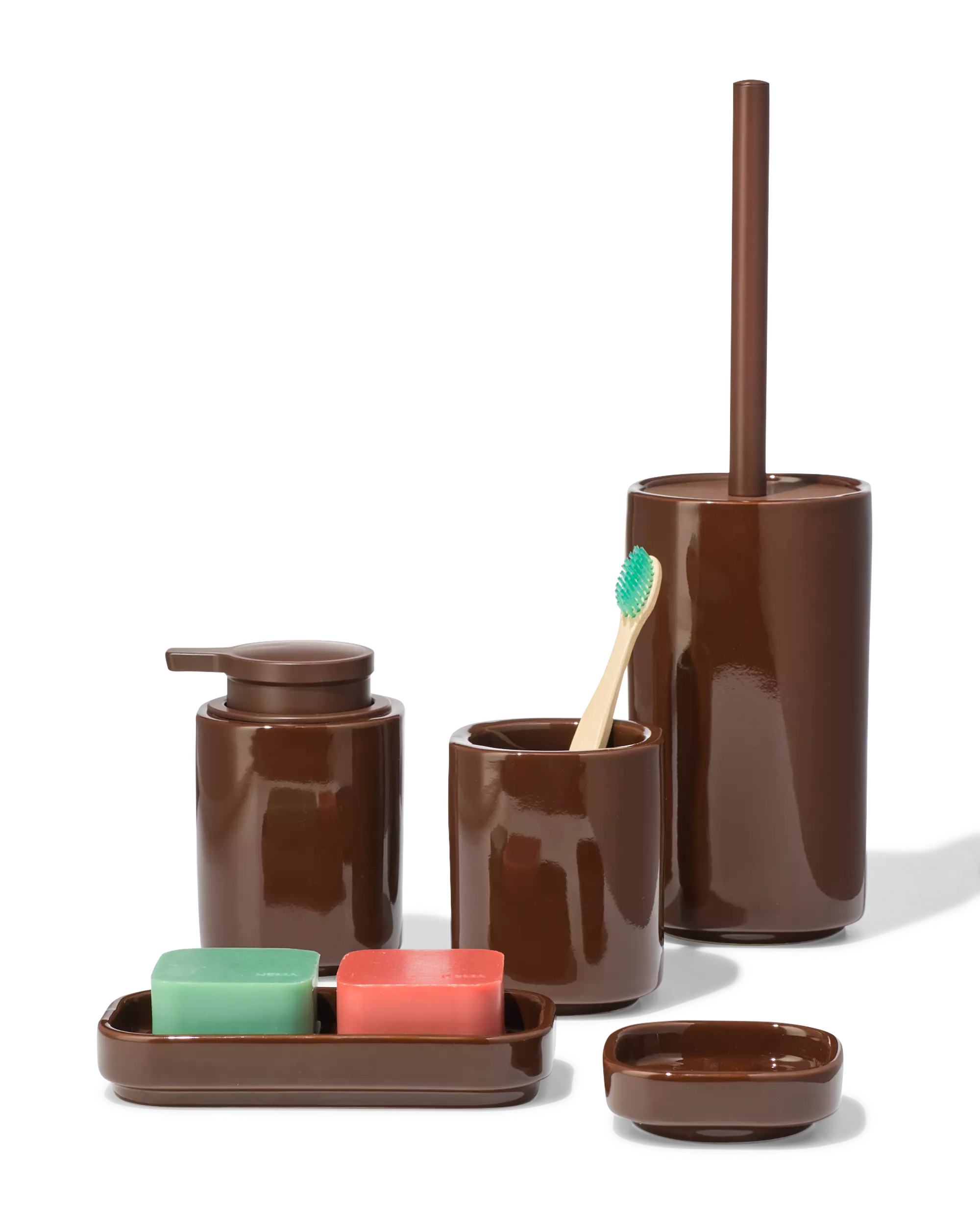 porte-savon céramique marron