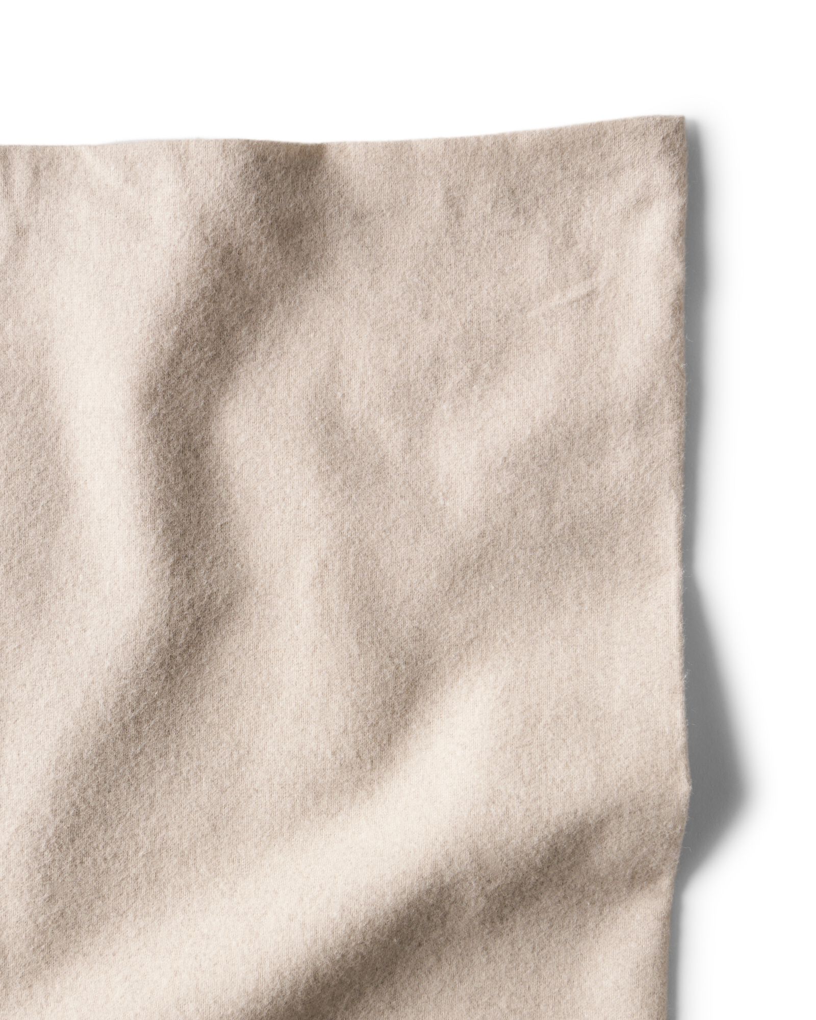 Bettbezug 200 &times; 200/220 cm, Flanell, greige meliert - 5720413 - HEMA