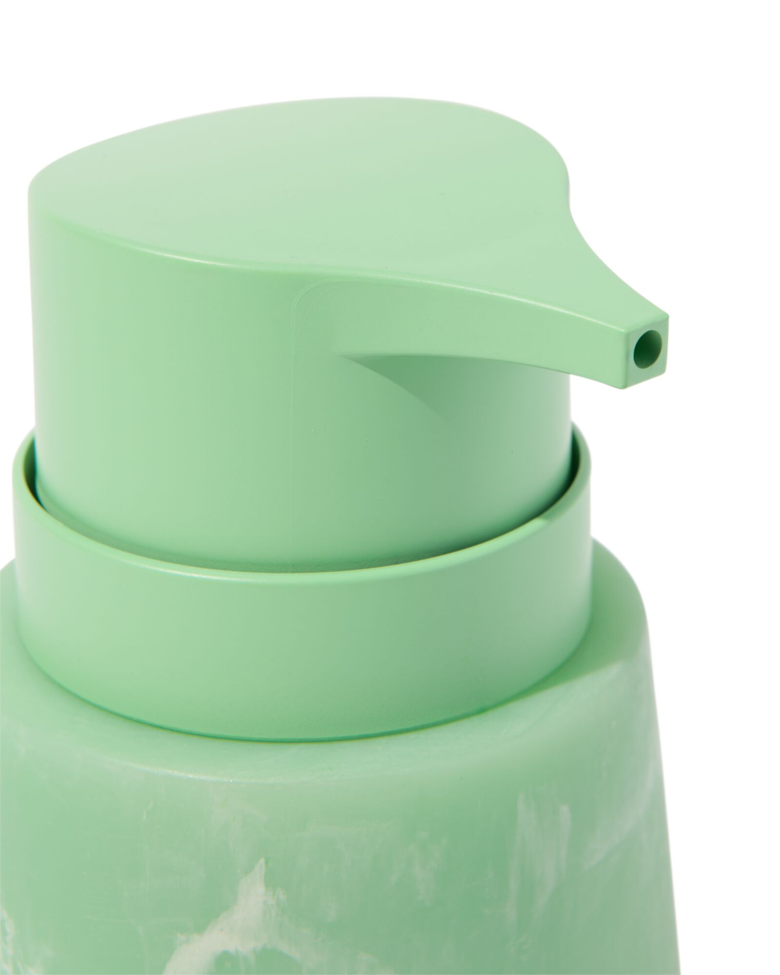 zeeppomp 15x⌀8cm epoxy marmerlook groen - 80300176 - HEMA
