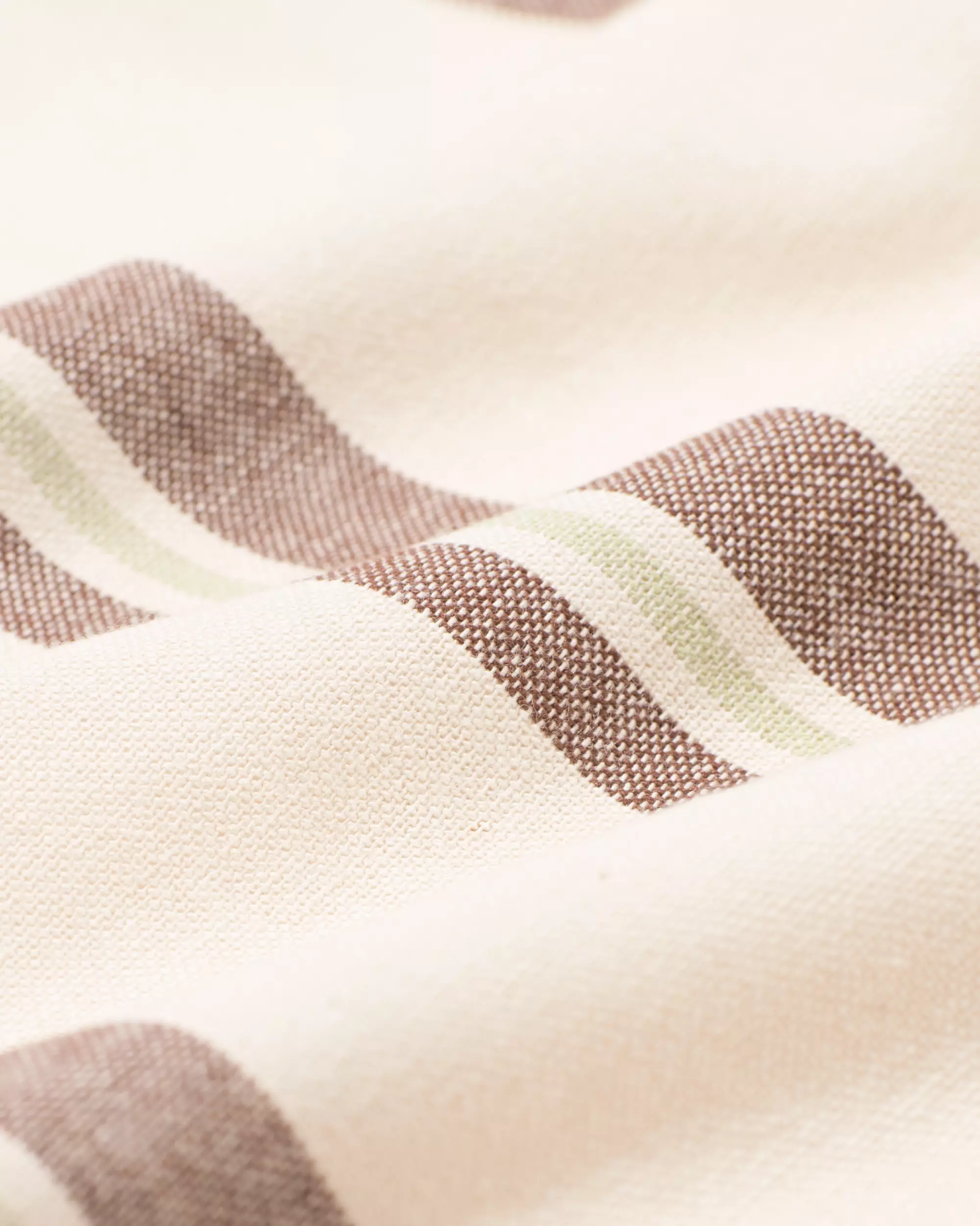 nappe XL 320x145cm coton rayures marron