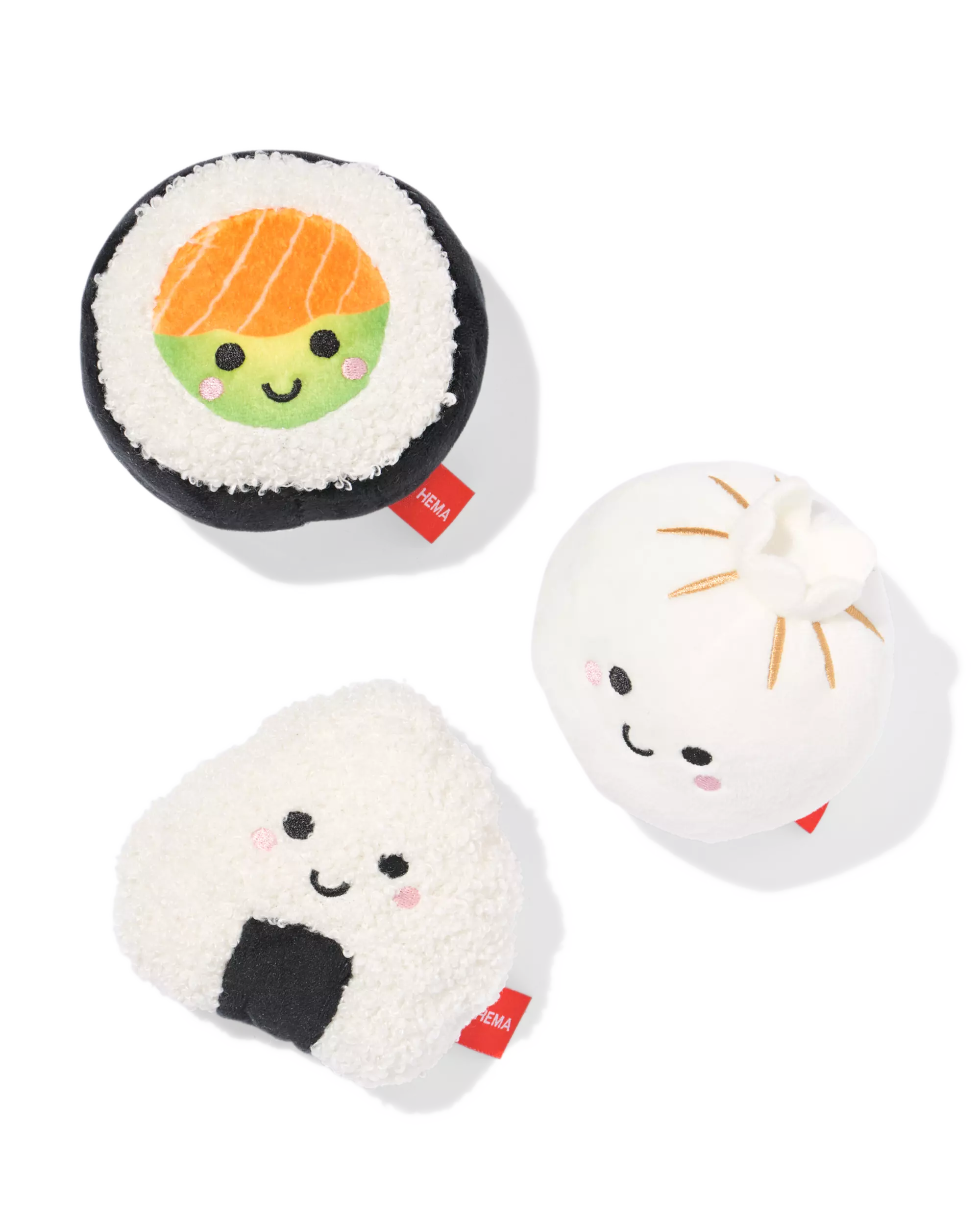 knuffel 9x3.5x6.5cm sushi