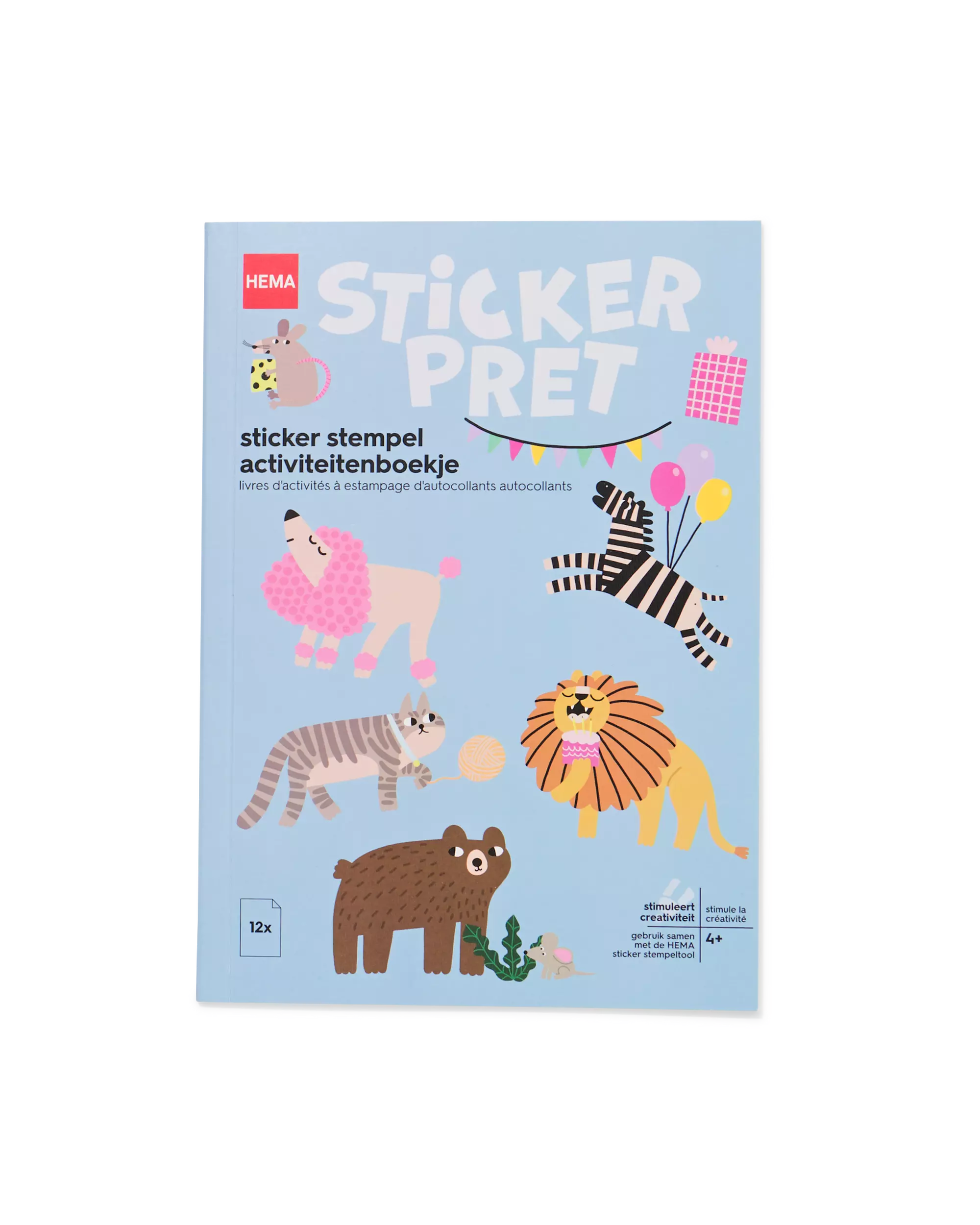 sticker stempel activiteitenboekje dieren