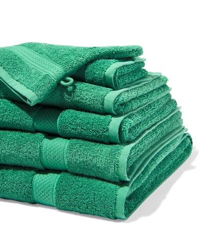 gant de toilette 16x21cm qualit&eacute; &eacute;paisse vert moyen - 5282868 - HEMA