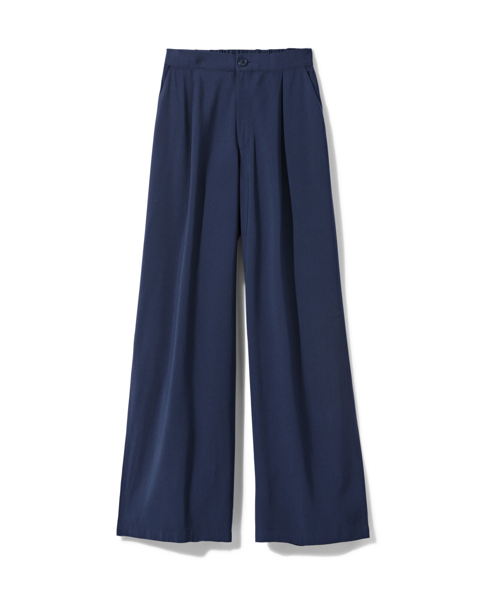 damesbroek Sarie wide fit donkerblauw donkerblauw - 36212550DARKBLUE - HEMA