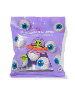 globes oculaires craquants au chocolat au lait halloween 100gr