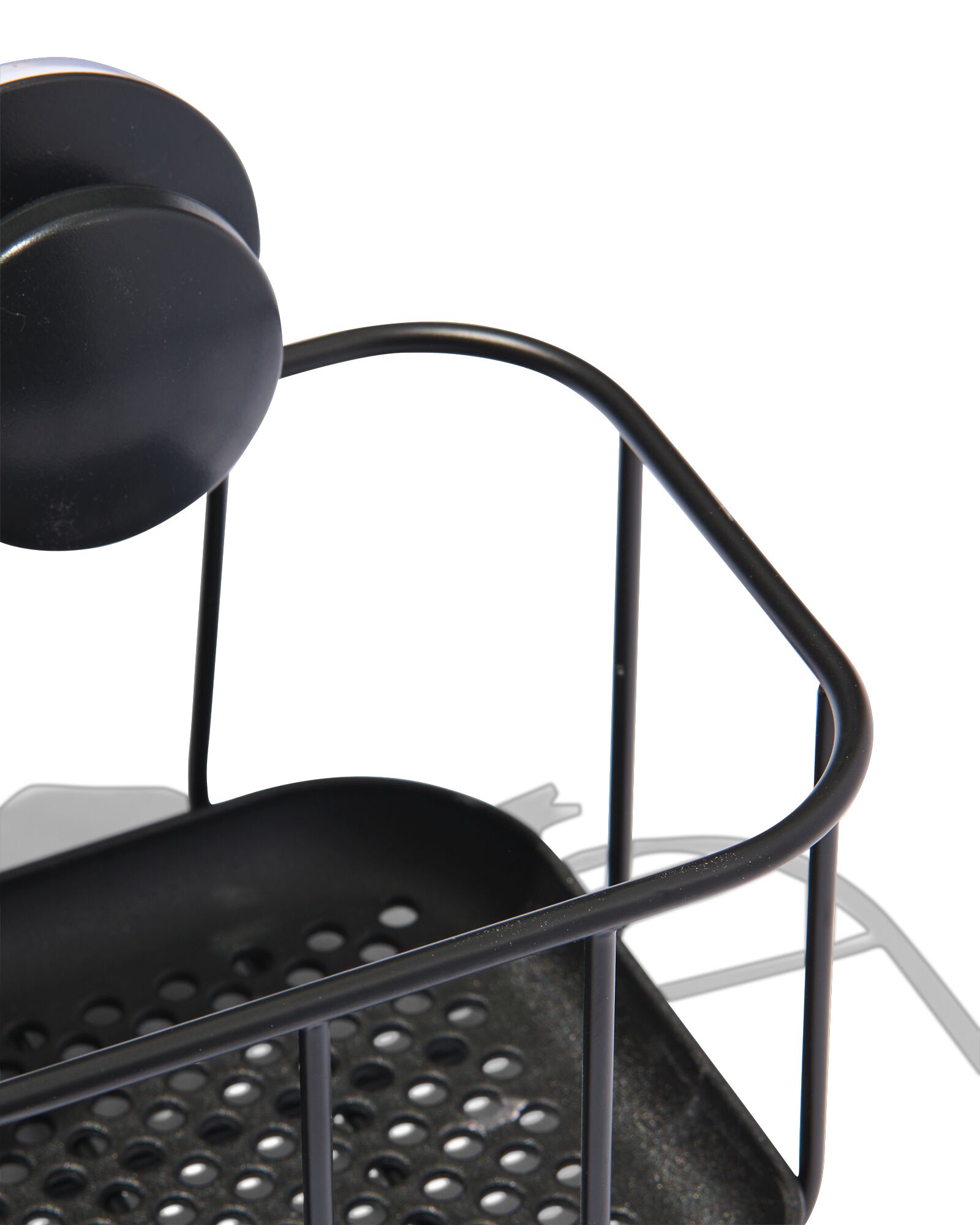 panier pour la douche avec ventouses noir - 80300154 - HEMA