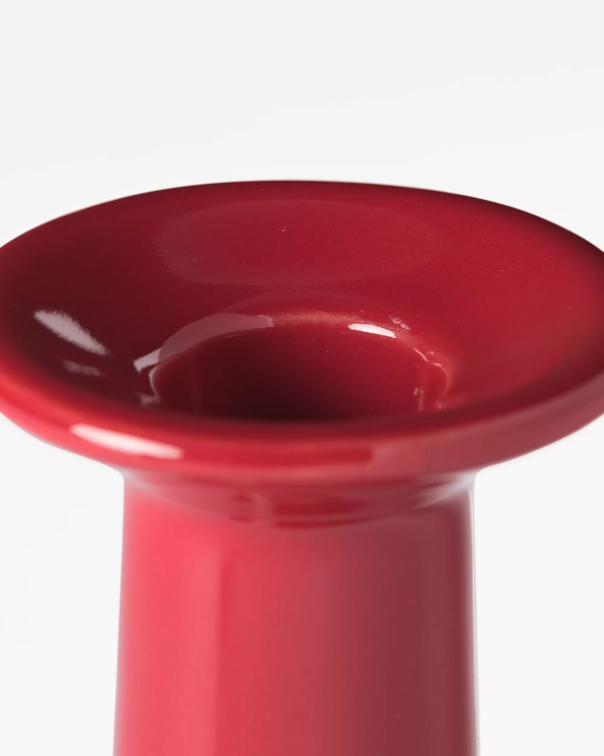 bougeoir ⌀7,5 x 13 cm Zwier céramique rouge