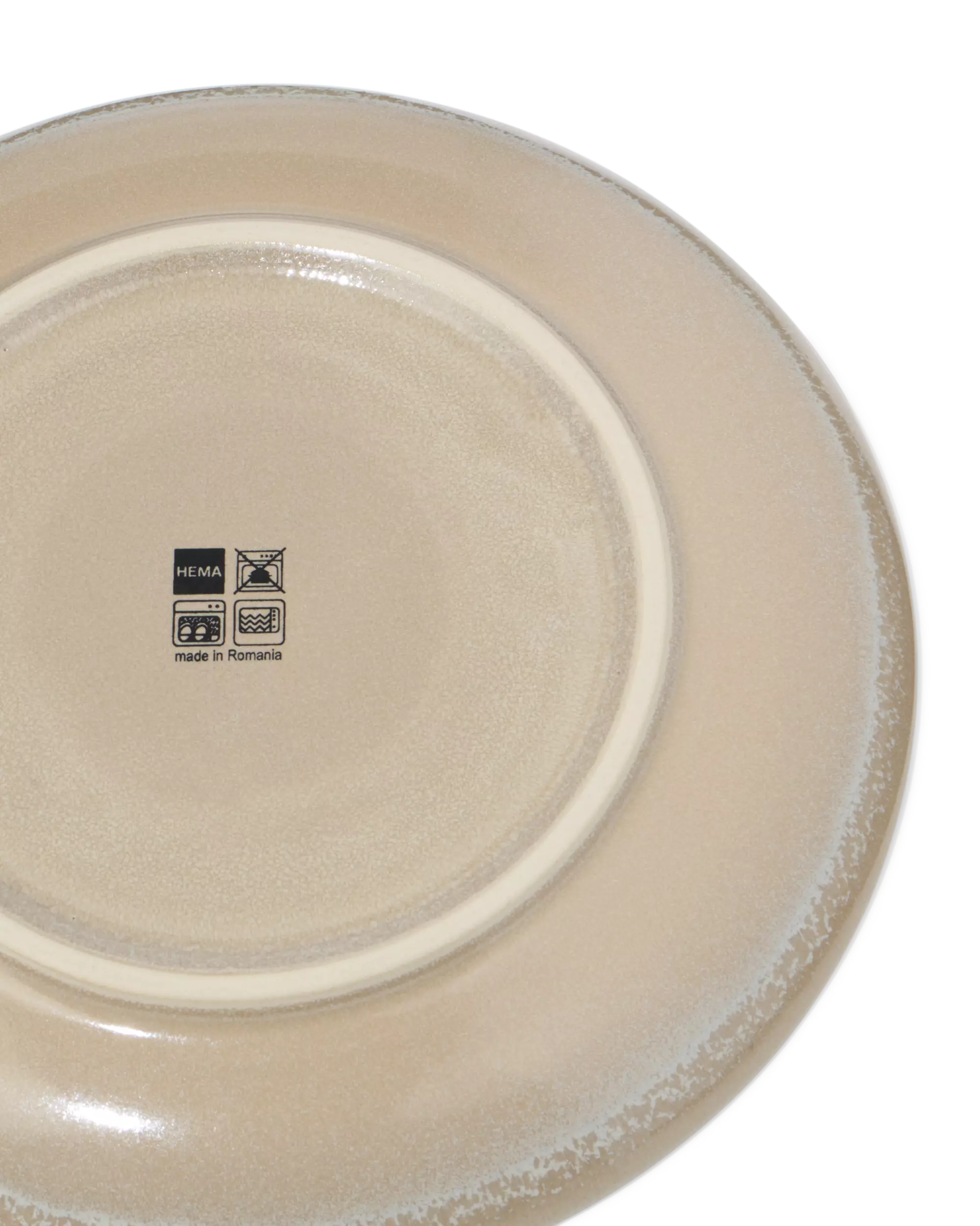 ontbijtbord Ø21cm Puur aardewerk beige