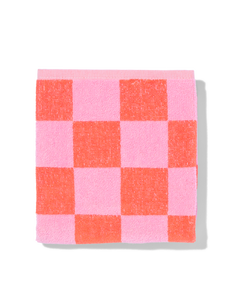 Küchenhandtuch 50 x 50 cm Baumwolle rosa kariert