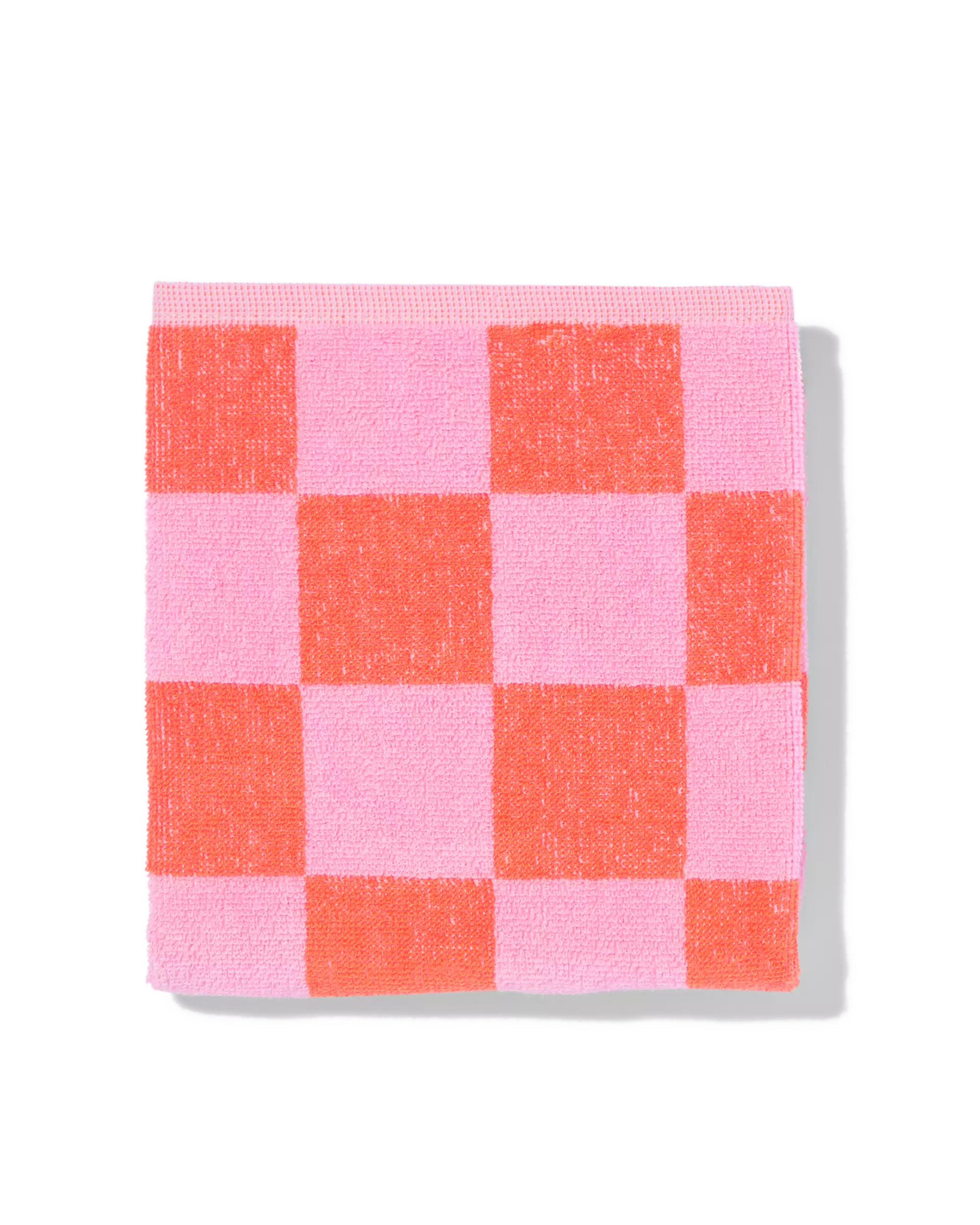 torchon de cuisine 50x50 cm coton carreaux rose