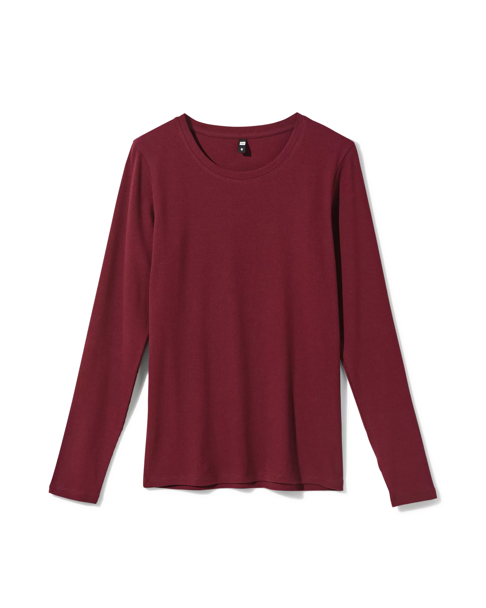 Damen-T-Shirt, gerippt, Baumwolle