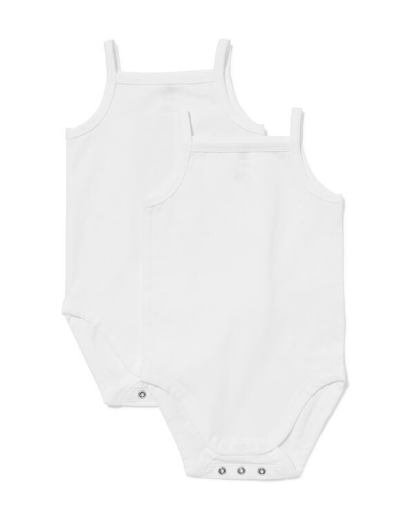 baby meegroei body - 2 stuks wit wit - 33300770WHITE - HEMA
