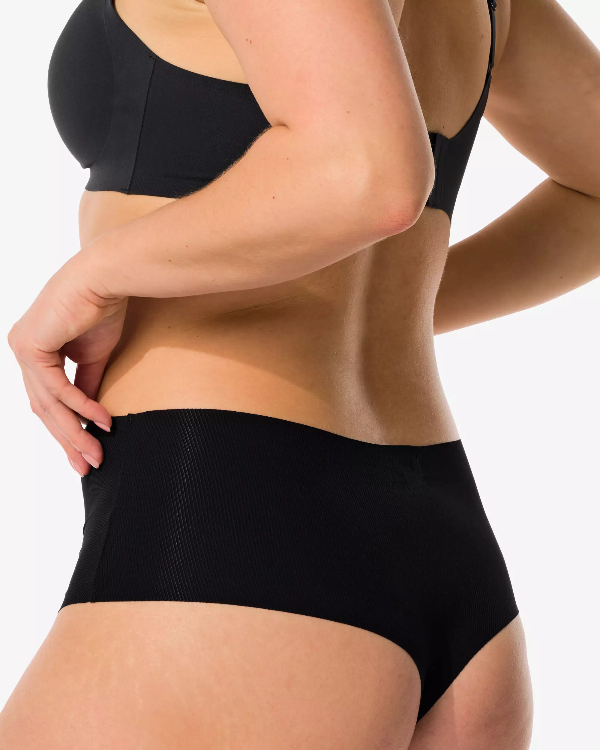 string femme taille haute microfibre côtelé confort ultime