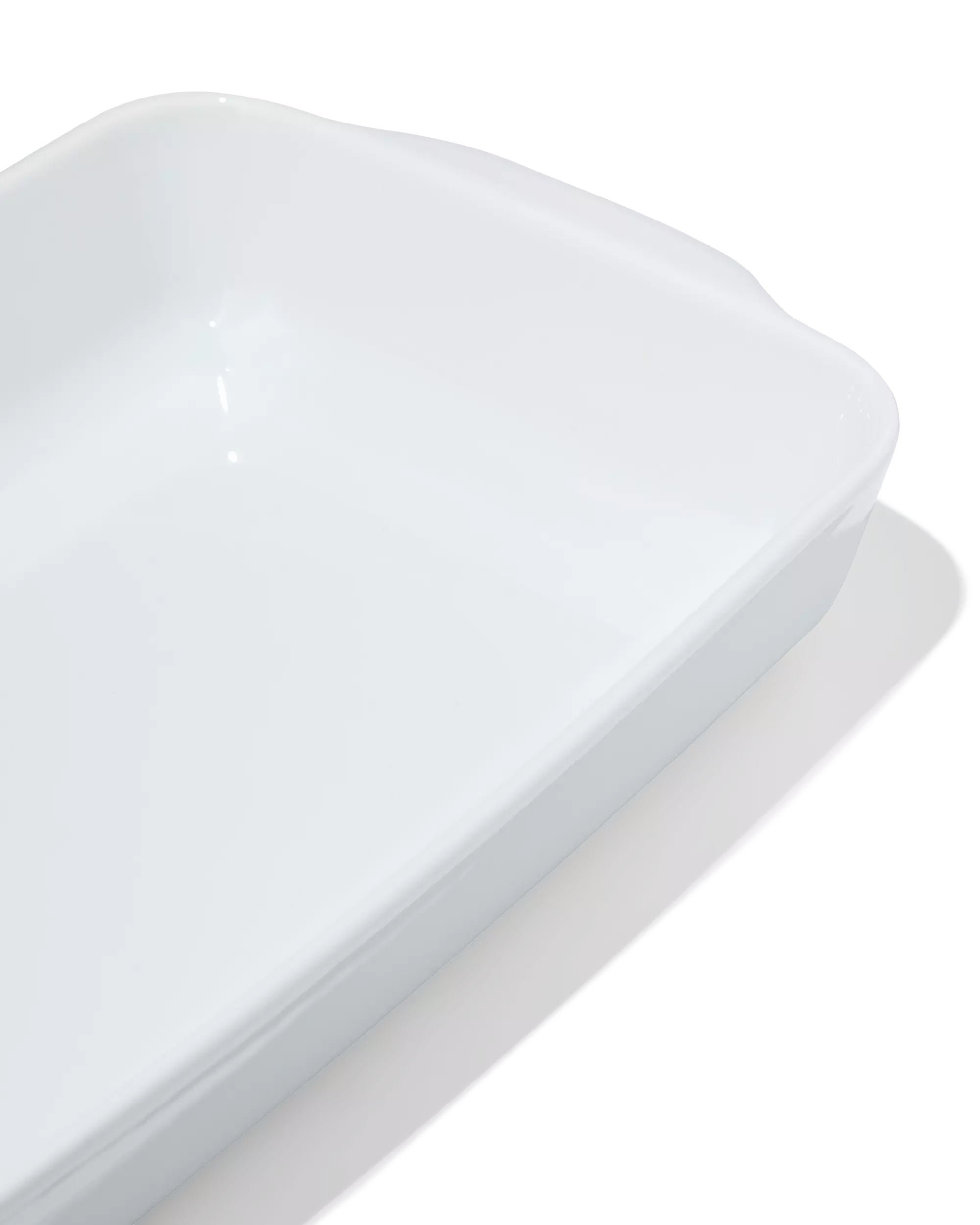 plat de cuisson au four 31x19x5,5 cm porcelaine blanche
