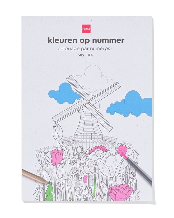 couleurs sur num&eacute;ro A4 - 60702813 - HEMA