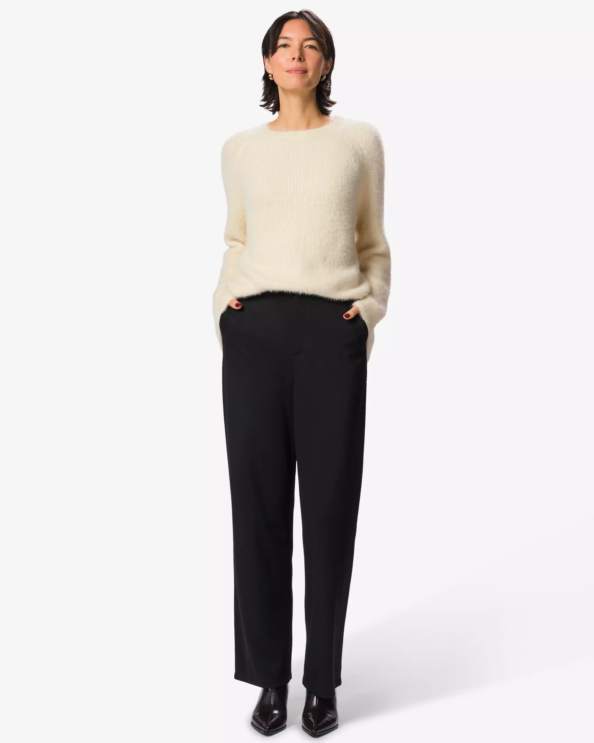pantalon femme coupe régulière