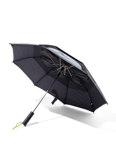 opvouwbare windbestendige paraplu &Oslash;100x45 zwart - 16830013 - HEMA