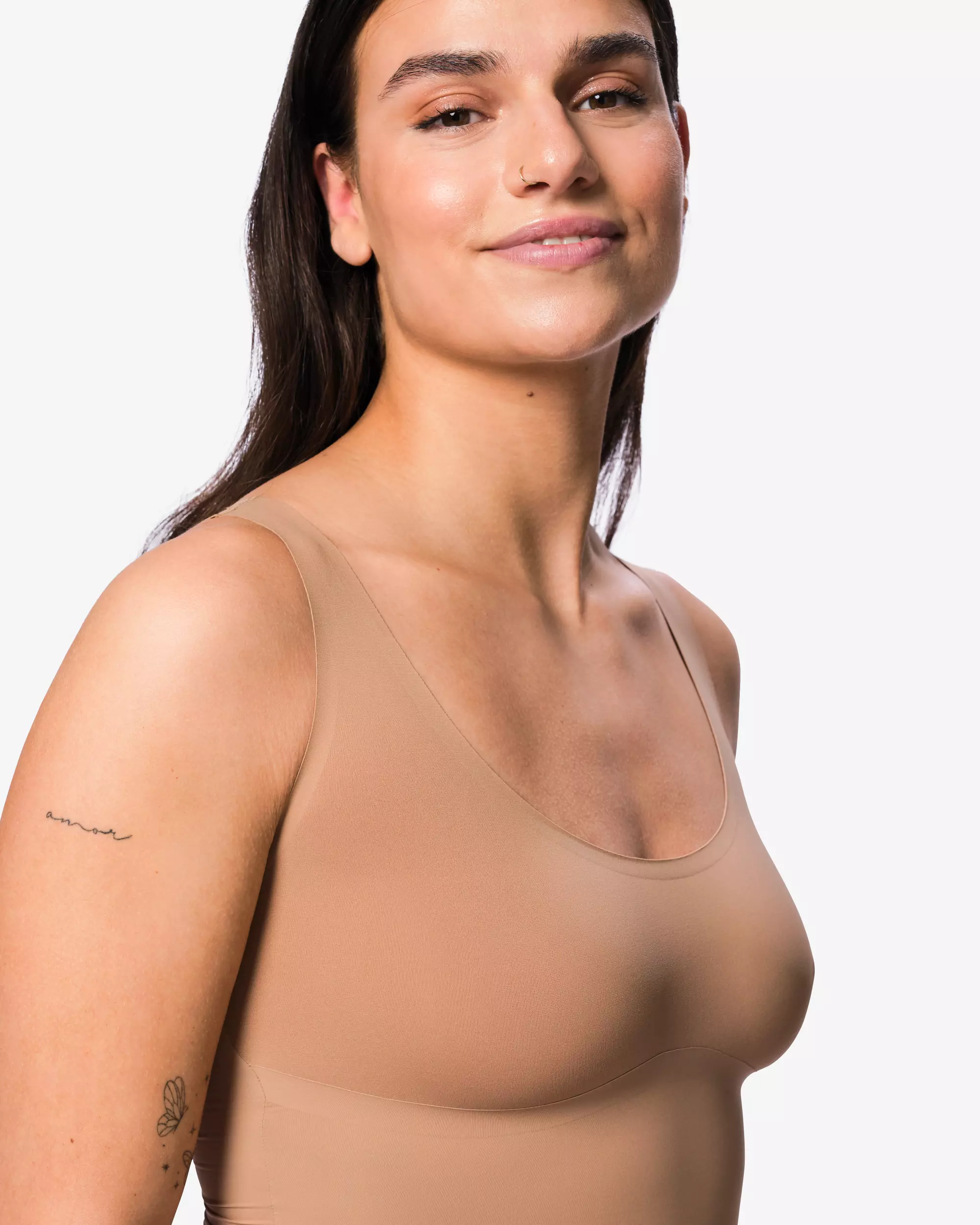 débardeur femme gainant medium effet seconde peau