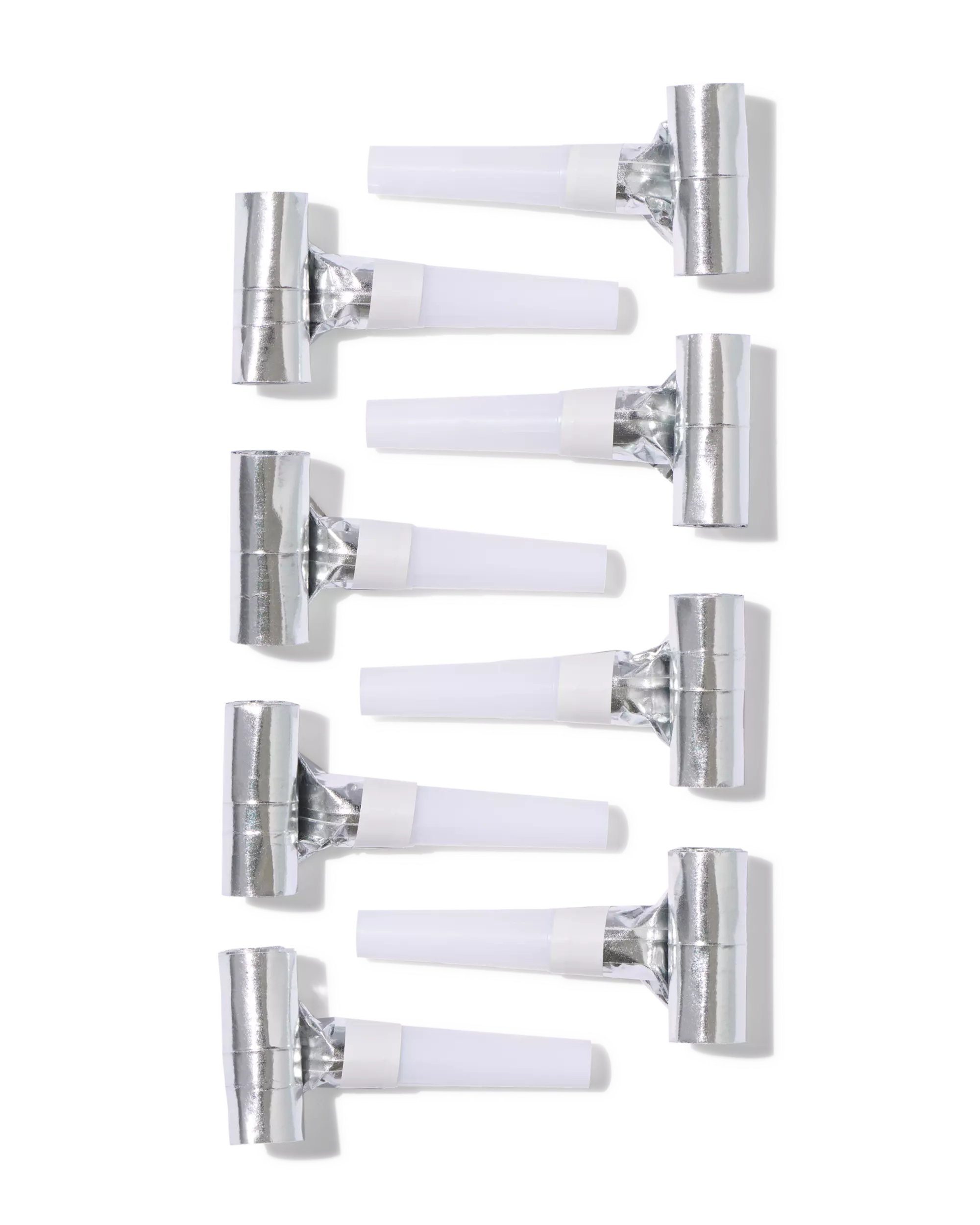 roltongen zilver - 8 stuks