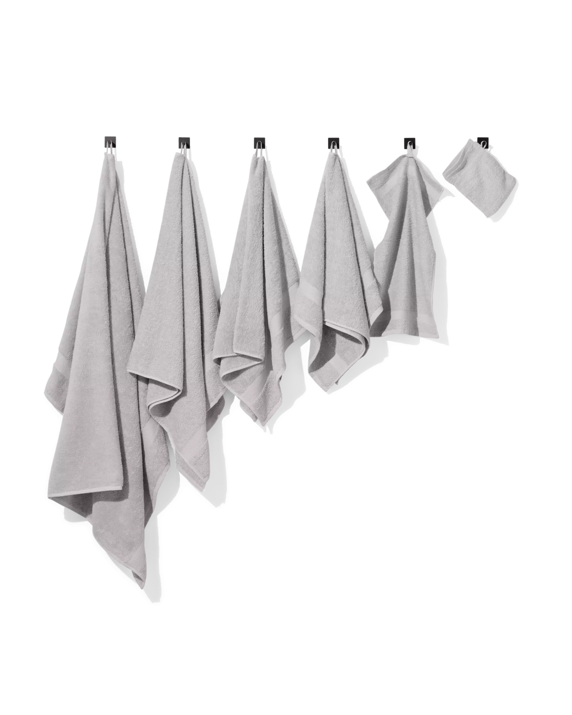 serviette de bain-50x100 cm-qualité épaisse-gris clair uni