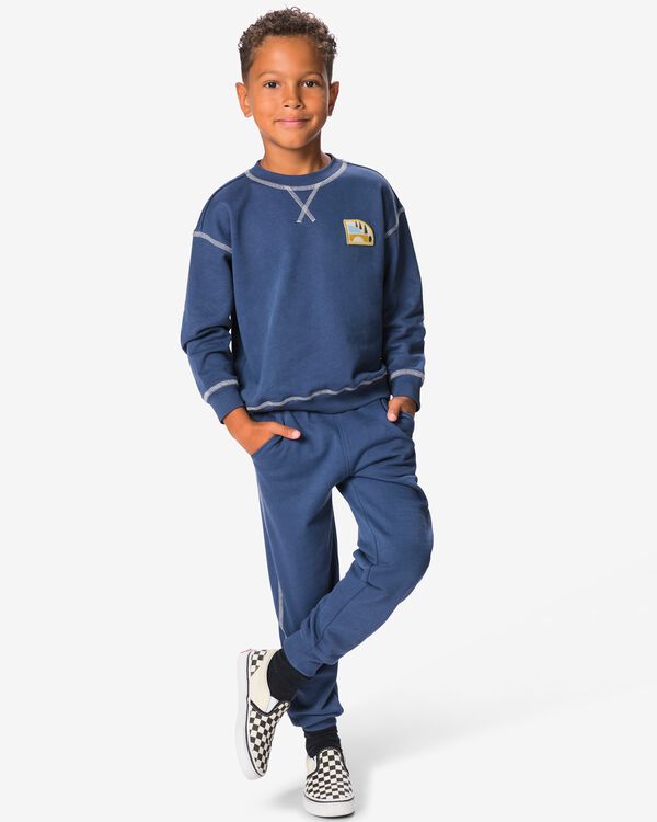 ensemble de v&ecirc;tements enfants coupe classique molleton bleu bleu - 30724357BLUE - HEMA