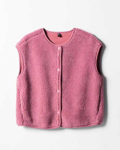 damesvest teddy  roze roze - 36215280PINK - HEMA