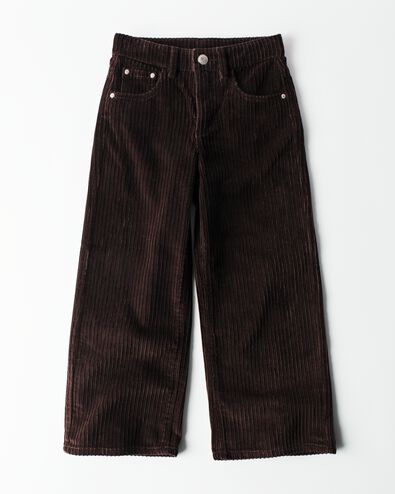 pantalon enfant coupe classique c&ocirc;tel&eacute; chocolat chocolat - 30886117CHOCOLATEBROWN - HEMA