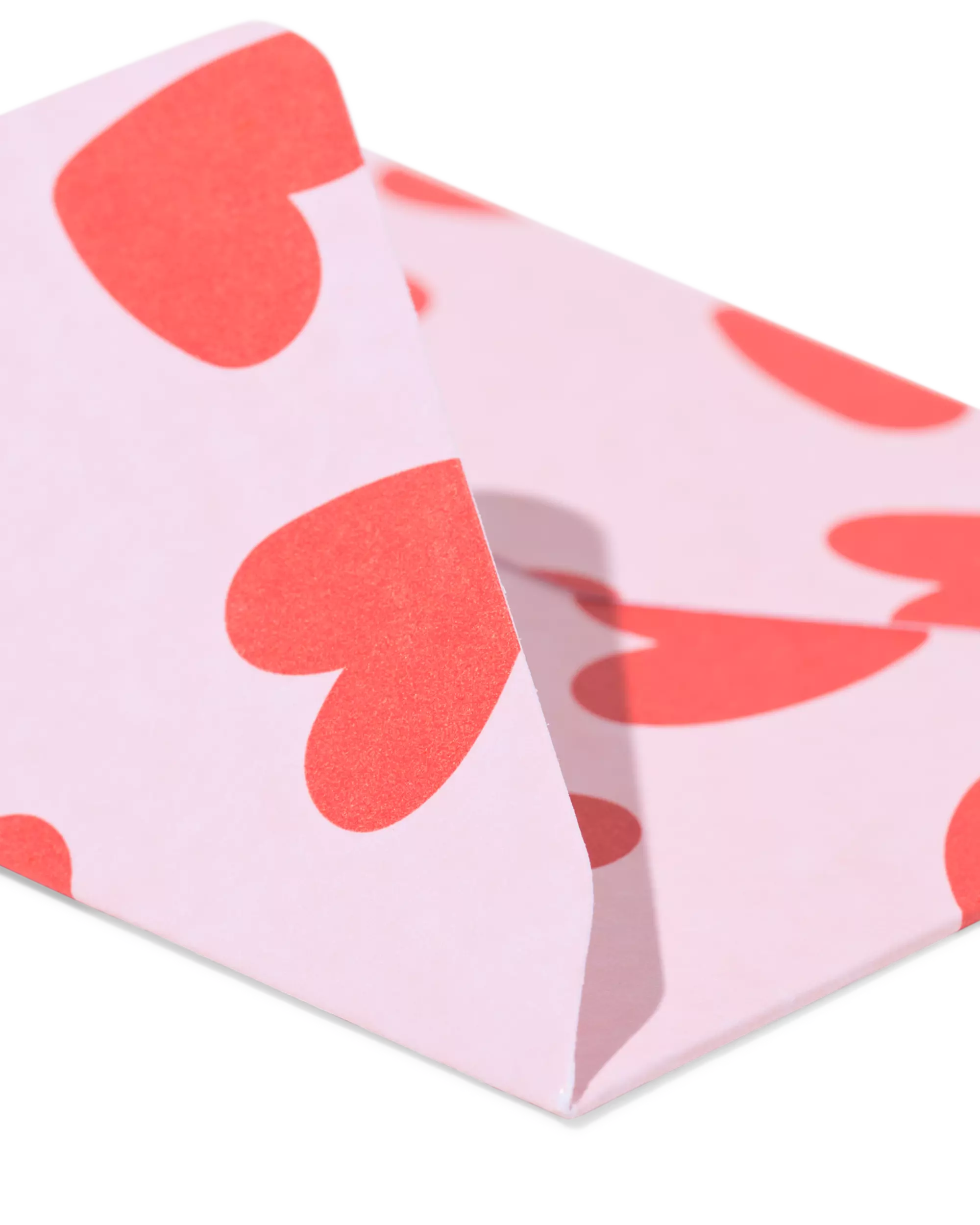 cadeau-envelop set hartjes - 6 stuks