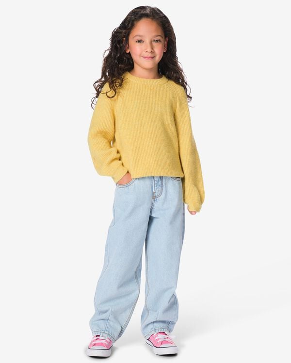 jean enfant coupe classique barrel denim denim - 30864508DENIM - HEMA