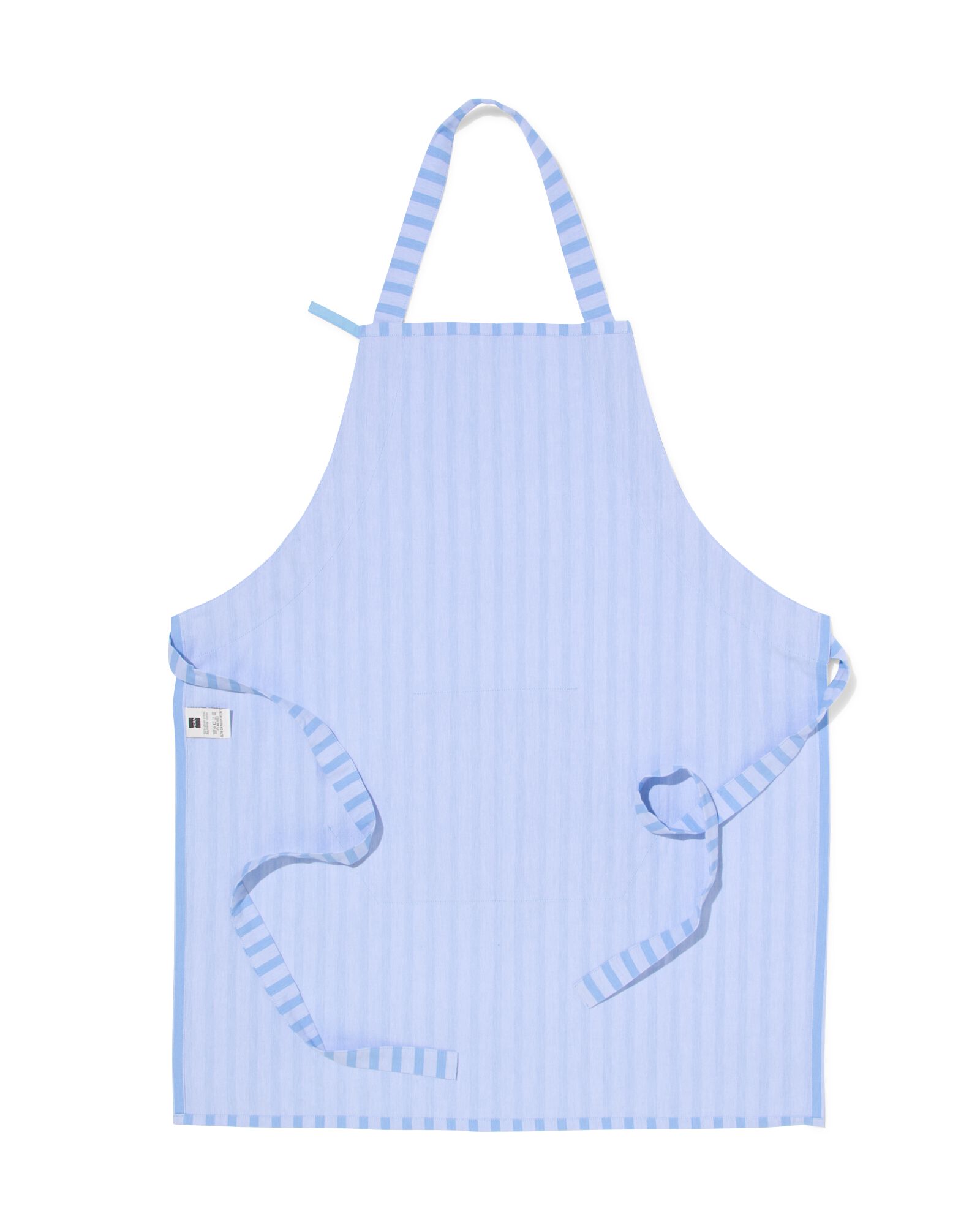 tablier coton gris-bleu - 5460003 - HEMA