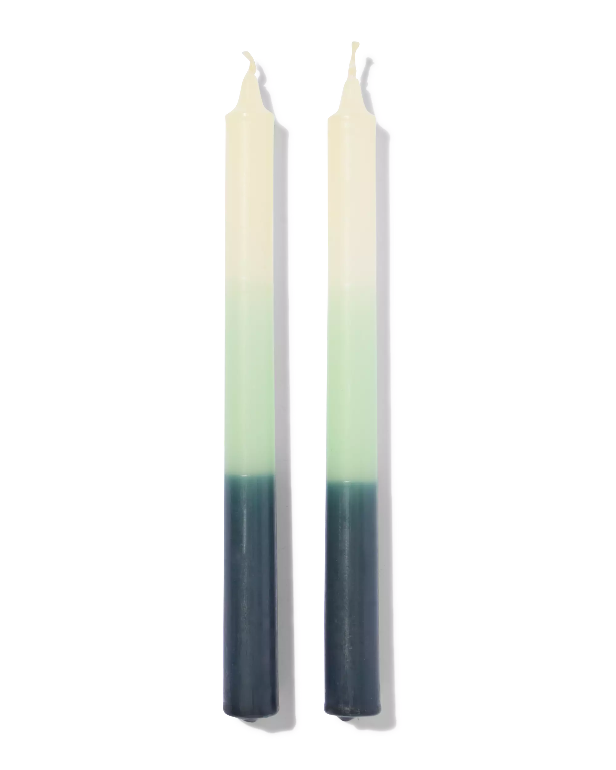 petites bougies longues dip-dye - 2 pièces